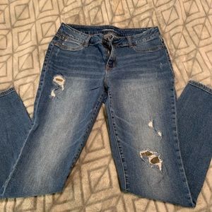 Camp Distressed Skinny Jeans